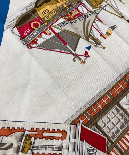 HERMES（エルメス）HERMES (エルメス) カレ90 シルクスカーフ ブラウンの古着・服飾アイテム