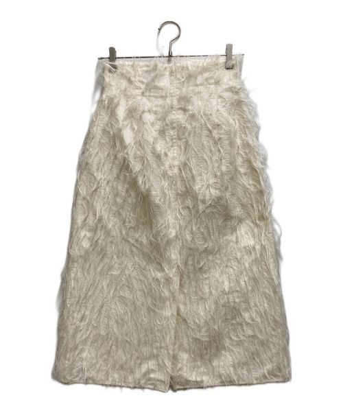 FUMIE=TANAKA（フミエタナカ）FUMIE=TANAKA (フミエタナカ) フェザースカート ホワイト サイズ:1の古着・服飾アイテム