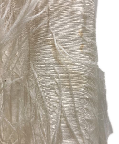 FUMIE=TANAKA（フミエタナカ）FUMIE=TANAKA (フミエタナカ) フェザースカート ホワイト サイズ:1の古着・服飾アイテム