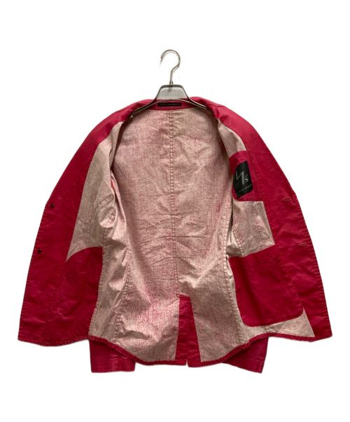 Y'S YOHJI YAMAMOTO（ワイズ ヨウジヤマモト）Y'S YOHJI YAMAMOTO (ワイズ ヨウジヤマモト) 2Bデザインジャケット レッド サイズ:3の古着・服飾アイテム