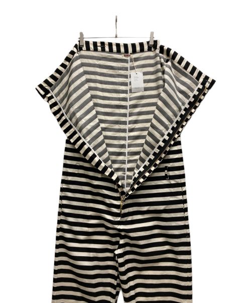 RANDY（ランディー）RANDY (ランディー) LOST PROPERTY TROUSERS JUMP-SUIT ホワイト×ブラック サイズ:ONEの古着・服飾アイテム