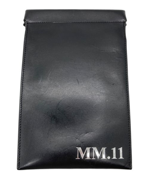 Maison Margiela（メゾンマルジェラ）Maison Margiela (メゾンマルジェラ) カーフスキン ドキュメントホルダー ブラックの古着・服飾アイテム