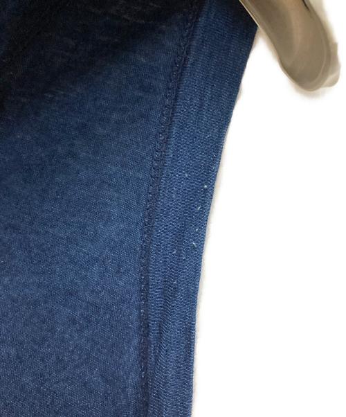 45R（フォーティファイブ・アール）45R (フォーティファイブ・アール) インディゴ染めコットンワンピース ブルーの古着・服飾アイテム