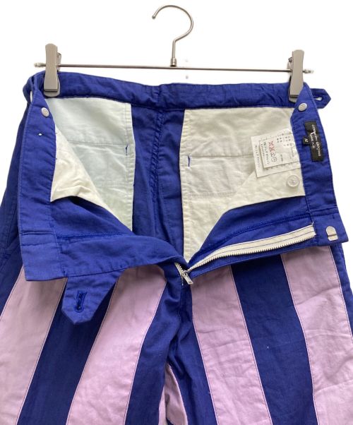 COMME des GARCONS HOMME PLUS（コムデギャルソンオムプリュス）COMME des GARCONS HOMME PLUS (コムデギャルソンオムプリュス) パッチワークストライプパンツ マルチカラー サイズ:Ⅿの古着・服飾アイテム
