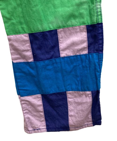 COMME des GARCONS HOMME PLUS（コムデギャルソンオムプリュス）COMME des GARCONS HOMME PLUS (コムデギャルソンオムプリュス) パッチワークストライプパンツ マルチカラー サイズ:Ⅿの古着・服飾アイテム