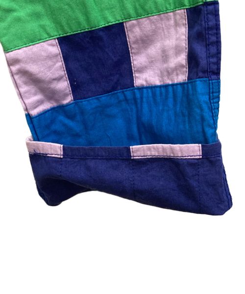 COMME des GARCONS HOMME PLUS（コムデギャルソンオムプリュス）COMME des GARCONS HOMME PLUS (コムデギャルソンオムプリュス) パッチワークストライプパンツ マルチカラー サイズ:Ⅿの古着・服飾アイテム