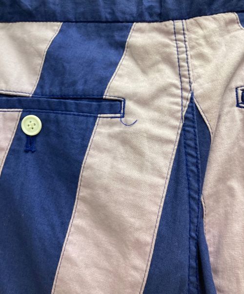 COMME des GARCONS HOMME PLUS（コムデギャルソンオムプリュス）COMME des GARCONS HOMME PLUS (コムデギャルソンオムプリュス) パッチワークストライプパンツ マルチカラー サイズ:Ⅿの古着・服飾アイテム