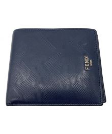 FENDI（フェンディ）の古着「2つ折り財布」｜ネイビー