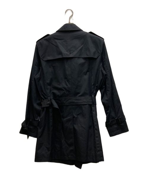 BLACK LABEL CRESTBRIDGE（ブラックレーベル クレストブリッジ）BLACK LABEL CRESTBRIDGE (ブラックレーベル クレストブリッジ) トレンチコート ブラック サイズ:Ⅿの古着・服飾アイテム