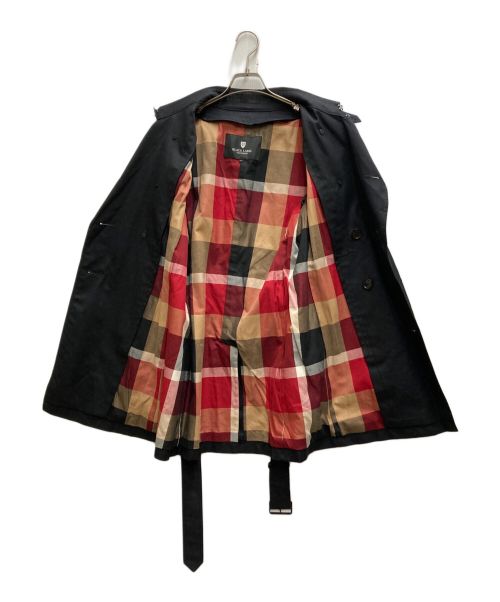 BLACK LABEL CRESTBRIDGE（ブラックレーベル クレストブリッジ）BLACK LABEL CRESTBRIDGE (ブラックレーベル クレストブリッジ) トレンチコート ブラック サイズ:Ⅿの古着・服飾アイテム