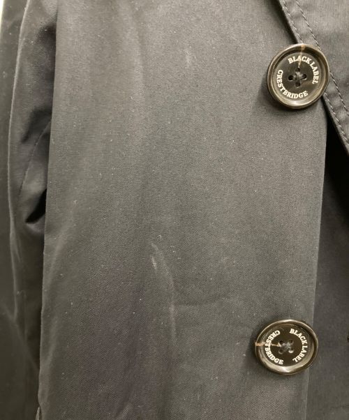 BLACK LABEL CRESTBRIDGE（ブラックレーベル クレストブリッジ）BLACK LABEL CRESTBRIDGE (ブラックレーベル クレストブリッジ) トレンチコート ブラック サイズ:Ⅿの古着・服飾アイテム