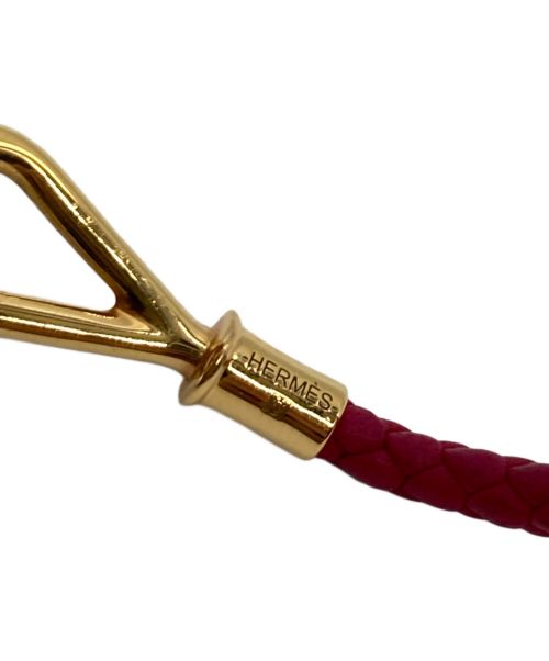HERMES（エルメス）HERMES (エルメス) ジャンボブレスレット ピンクの古着・服飾アイテム