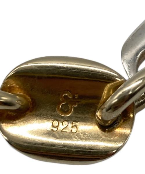 HERE'S（ヒアーズ）HERE'S (ヒアーズ) チェーンブレスレット シルバー×ゴールドの古着・服飾アイテム