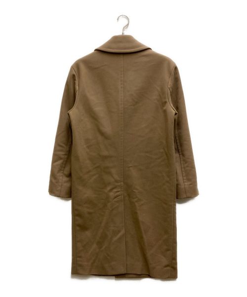 EMPORIO ARMANI（エンポリオ アルマーニ）EMPORIO ARMANI (エンポリオアルマーニ) メルトンロングチェスターコート ブラウン サイズ:44の古着・服飾アイテム