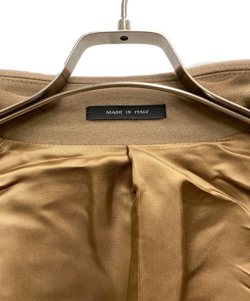 EMPORIO ARMANI（エンポリオ アルマーニ）EMPORIO ARMANI (エンポリオアルマーニ) メルトンロングチェスターコート ブラウン サイズ:44の古着・服飾アイテム