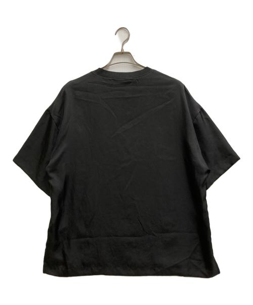 CULLNI（クルニ）CULLNI (クルニ) Silky Twill Rib Neck Tee ブラック サイズ:1の古着・服飾アイテム