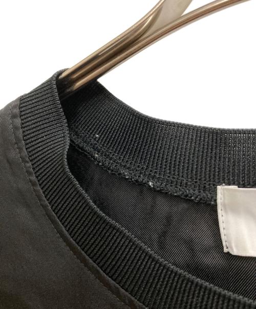 CULLNI（クルニ）CULLNI (クルニ) Silky Twill Rib Neck Tee ブラック サイズ:1の古着・服飾アイテム