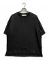 CULLNI（クルニ）の古着「Silky Twill Rib Neck Tee」｜ブラック