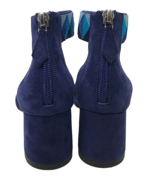 HERMES（エルメス）HERMES (エルメス) アクセル スエードアンクルストラップサンダル ネイビー サイズ:35 1/2の古着・服飾アイテム