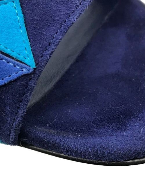 HERMES（エルメス）HERMES (エルメス) アクセル スエードアンクルストラップサンダル ネイビー サイズ:35 1/2の古着・服飾アイテム