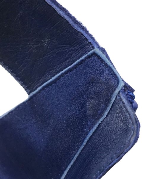 HERMES（エルメス）HERMES (エルメス) アクセル スエードアンクルストラップサンダル ネイビー サイズ:35 1/2の古着・服飾アイテム