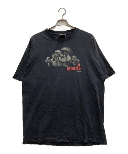 ALSTYLE APPAREL & ACTIVEWEAR（アレスタイルアパレル＆アクティブウェア）ALSTYLE APPAREL & ACTIVEWEAR (アレスタイルアパレル＆アクティブウェア) the smurfs Tee ブラック サイズ:XLの古着・服飾アイテム