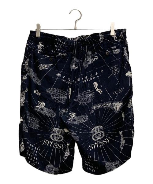 stussy（ステューシー）stussy (ステューシー) ハーフパンツ ブラック サイズ:XLの古着・服飾アイテム
