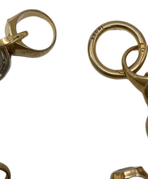 sacai（サカイ）sacai (サカイ) Ring Chain bracelet シルバー×ゴールドの古着・服飾アイテム