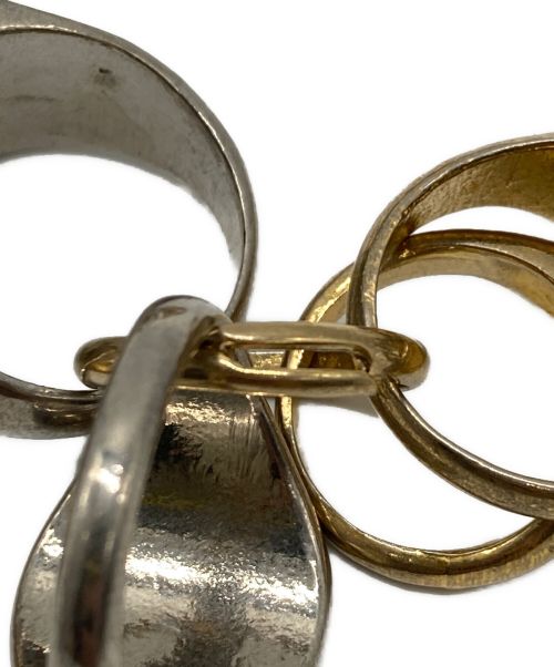 sacai（サカイ）sacai (サカイ) Ring Chain bracelet シルバー×ゴールドの古着・服飾アイテム