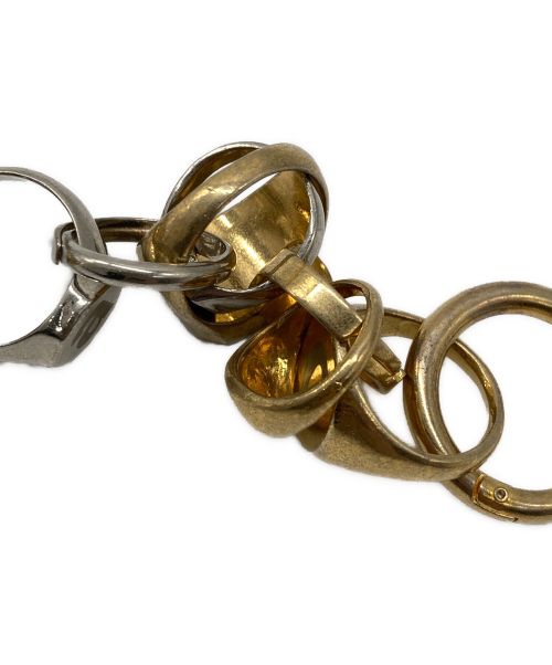 sacai（サカイ）sacai (サカイ) Ring Chain bracelet シルバー×ゴールドの古着・服飾アイテム