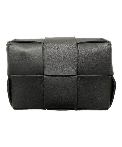 BOTTEGA VENETA（ボッテガベネタ）BOTTEGA VENETA (ボッテガベネタ) イントレチャートキャンディカセットバッグ ブラックの古着・服飾アイテム