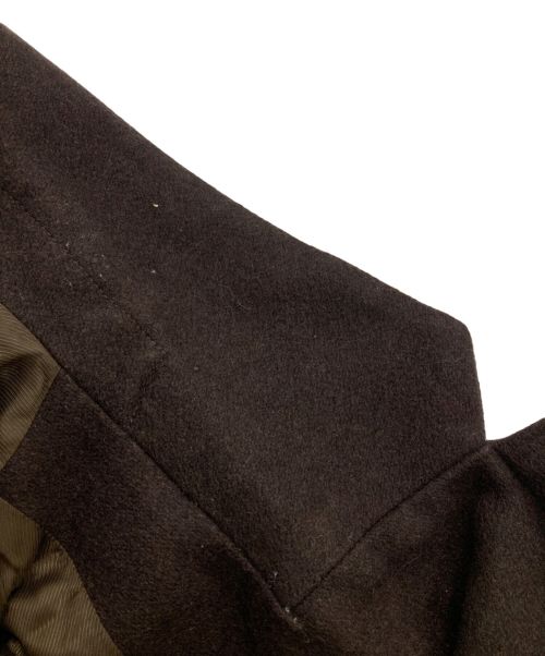 BASISBROEK（バージスブルック）BASISBROEK (バージスブルック) ウールオーバーコート ブラウン サイズ:3の古着・服飾アイテム