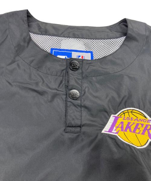 STARTER（スターター）STARTER (スターター) レイカーズゲームシャツ ブラック サイズ:Lの古着・服飾アイテム