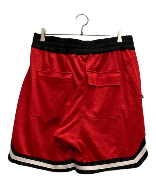 a elegantes sapeur（エレガンティス サプール）A Elegantes SAPEur (エレガンティス サプール) バスケショーツ レッド×ブラック サイズ:XLの古着・服飾アイテム