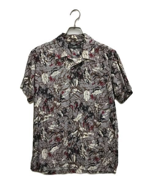 GAULTIER HOMME objet（ゴルチエオムオブジェ）GAULTIER HOMME objet (ゴルチエオムオブジェット) オープンカラーシャツ レッド×グレー サイズ:48の古着・服飾アイテム