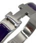 中古・古着 HERMES (エルメス) クリッククラックPM シルバー×パープル：31000円