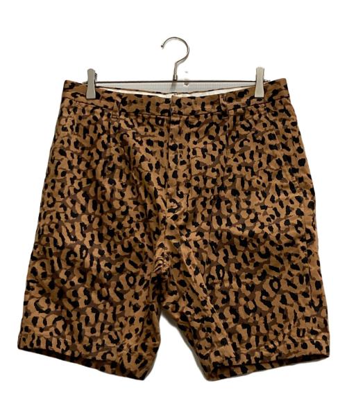 Dickies（ディッキーズ）Dickies (ディッキーズ) WACKO MARIA (ワコマリア) レオパードハーフパンツ ベージュ×ブラック サイズ:Lの古着・服飾アイテム