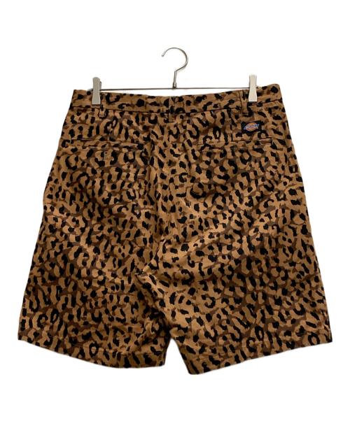 Dickies（ディッキーズ）Dickies (ディッキーズ) WACKO MARIA (ワコマリア) レオパードハーフパンツ ベージュ×ブラック サイズ:Lの古着・服飾アイテム