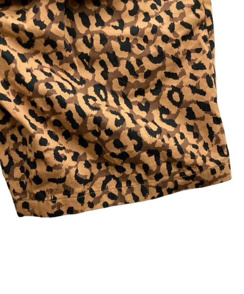 Dickies（ディッキーズ）Dickies (ディッキーズ) WACKO MARIA (ワコマリア) レオパードハーフパンツ ベージュ×ブラック サイズ:Lの古着・服飾アイテム