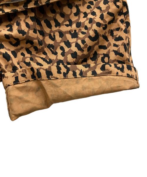 Dickies（ディッキーズ）Dickies (ディッキーズ) WACKO MARIA (ワコマリア) レオパードハーフパンツ ベージュ×ブラック サイズ:Lの古着・服飾アイテム