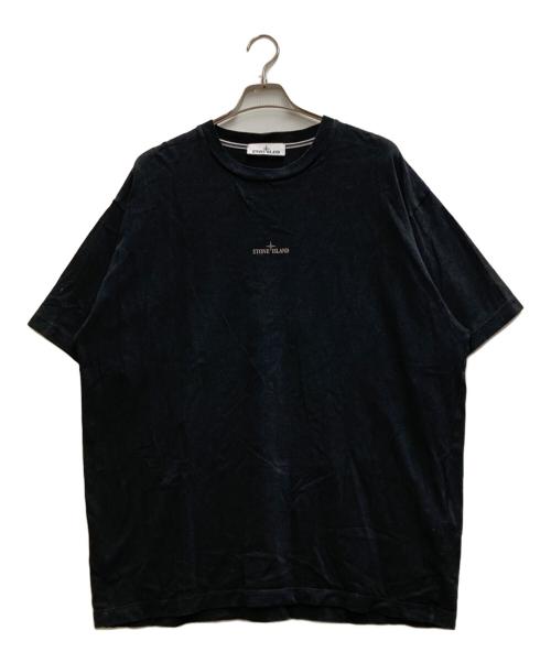 STONE ISLAND（ストーンアイランド）STONE ISLAND (ストーンアイランド) プリントロゴTシャツ ブラック サイズ:XXLの古着・服飾アイテム