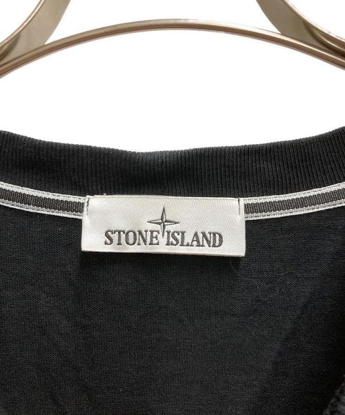 STONE ISLAND（ストーンアイランド）STONE ISLAND (ストーンアイランド) プリントロゴTシャツ ブラック サイズ:XXLの古着・服飾アイテム
