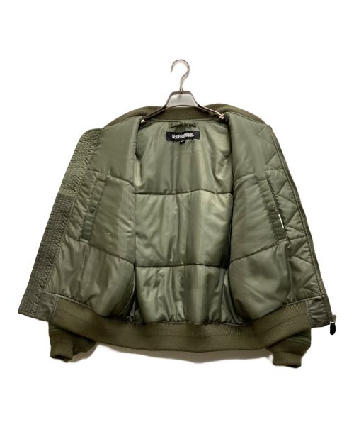 NEIGHBORHOOD（ネイバーフッド）NEIGHBORHOOD (ネイバーフッド) MA-1 FLIGHT JACKET グリーン サイズ:Ⅿの古着・服飾アイテム