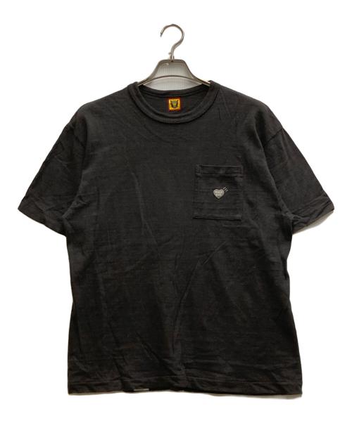 HUMAN MADE（ヒューマンメイド）HUMAN MADE (ヒューマンメイド) ポケットTシャツ ブラック サイズ:Lの古着・服飾アイテム