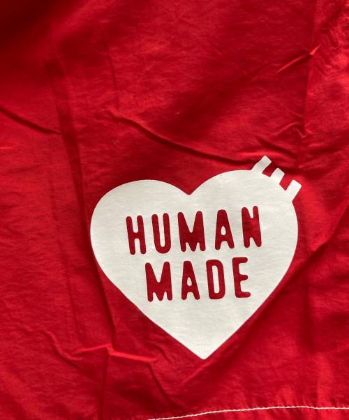 HUMAN MADE（ヒューマンメイド）HUMAN MADE (ヒューマンメイド) ナイロンハーフパンツ レッド サイズ:Lの古着・服飾アイテム