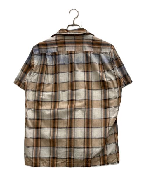 ARROW（アロー）ARROW (アロー) 60`SシャドーチェックS/Sシャツ ベージュ サイズ:Ⅿの古着・服飾アイテム