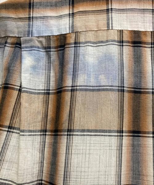 ARROW（アロー）ARROW (アロー) 60`SシャドーチェックS/Sシャツ ベージュ サイズ:Ⅿの古着・服飾アイテム