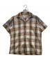 ARROW（アロー）の古着「60`SシャドーチェックS/Sシャツ」｜ベージュ