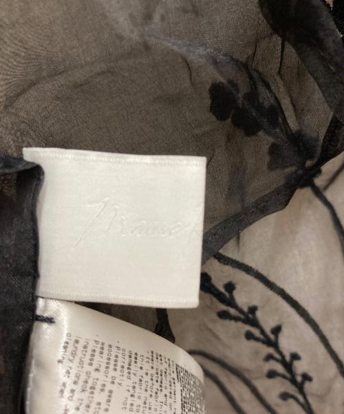 Mame Kurogouchi（マメクロゴウチ）mame kurogouchi (マメクロゴウチ) Floral Jacquard Sheer Vest ブラック サイズ:2の古着・服飾アイテム