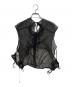 mame kurogouchi（マメクロゴウチ）の古着「Floral Jacquard Sheer Vest」｜ブラック